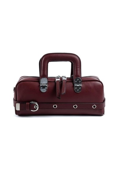 Silver Polo Sp1258 Kadın El Çantası Düz Bordo-bordo