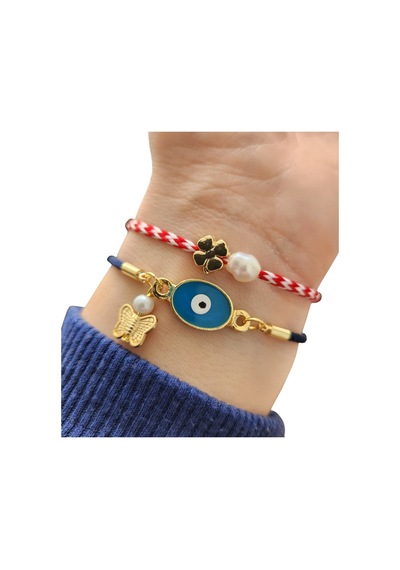 Nazar Boncuğu Bileklik Ve Marteniçka İkili Set Lacivert Kordon Çiçek Lacivert Kordon Çiçek Nazar Boncuğu Bileklik Ve Marteniçka İkili Set Lacivert Kordon Çiçek Lacivert Kordon Çiçek