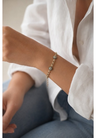 Xuping Jewelry Nazar Boncuklu Bileklik Altın