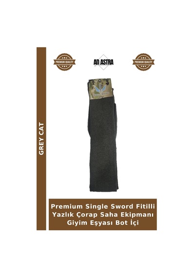 Grey Cat Premium Single Sword Fitilli Yazlık Çorap Saha Ekipmanı Giyim Eşyası Bot İçi Çok Renkli