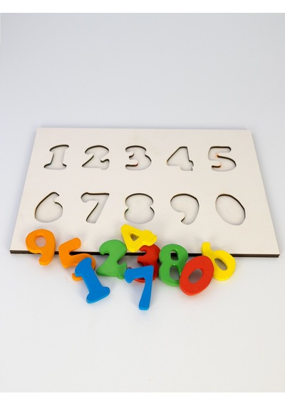 CapellaWoodWorks Bul Tak Puzzle Oyunu Rakamlar Sayılar