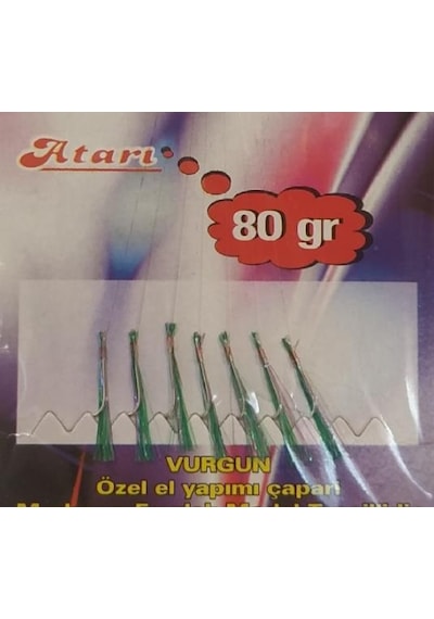 Vurgun 80Gr Kısa Köstek Yeşil Organze Çapari 7Li