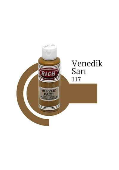 Rich 120 Cc Akrilik Boya - Venedik Sarı 117