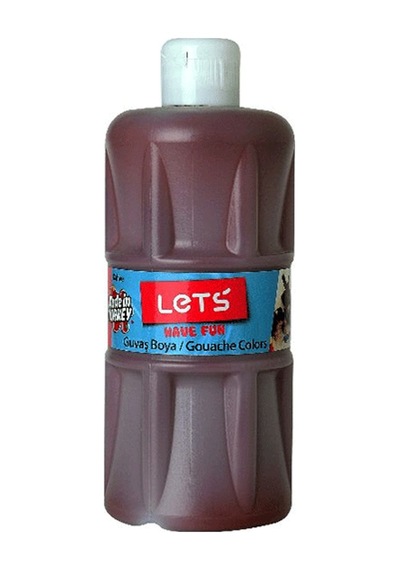 Lets Guaj Boya 500 Ml Plastik Kahverengi L-5108 Çok Renkli