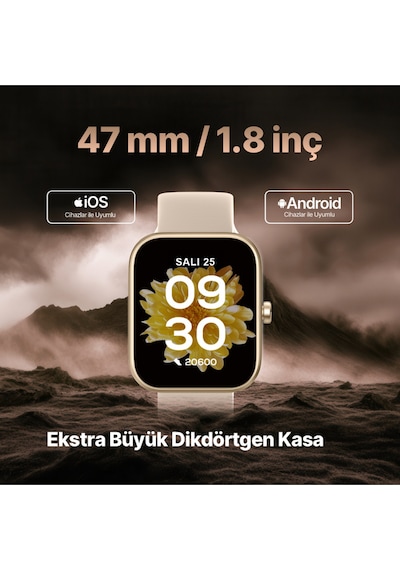Ttec 2S09WS Tempus 47 MM Dikdörtgen Kasa Akıllı Saat
