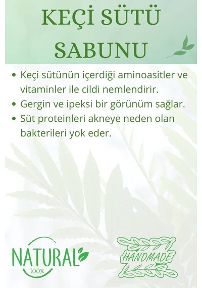 Hediyelik Keçi Sütü Sabunu El Yapımı Doğal Paletli 110 G