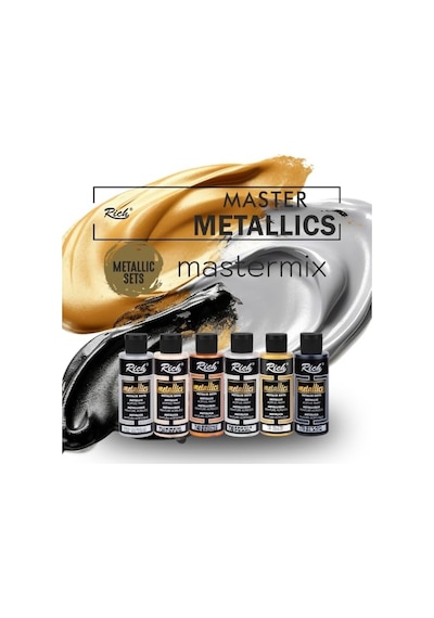 Mastermix Akrilik Boya 60 Cc 6 Lı Metalik Renkler 0,15 L