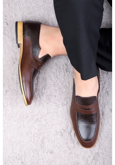 Ducavelli Milazzo Hakiki Deri Erkek Klasik Ayakkabı, Loafer Klasik Ayakkabı