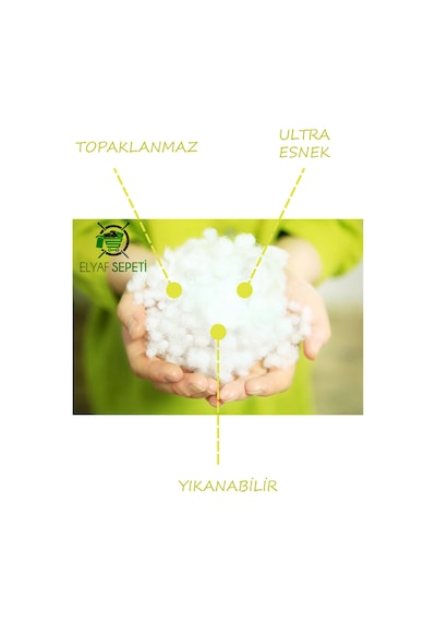 3 KG Boncuk Elyaf Yastık Yorgan Oyuncak Malzemesi