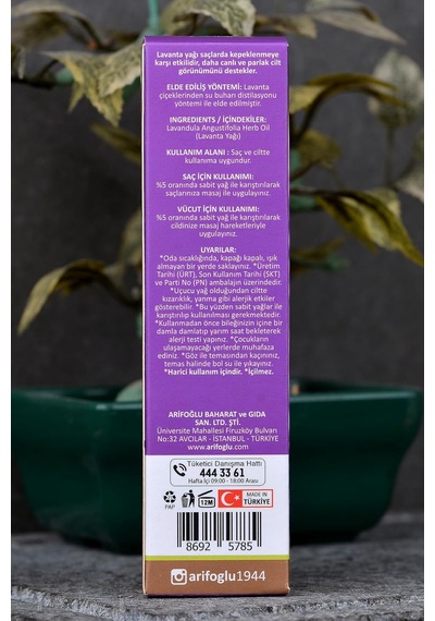 Lavanta Yağı 20ml %100 Saf Lavender Oil Pure Lavandula Angustifolia Herb Oil Diğer