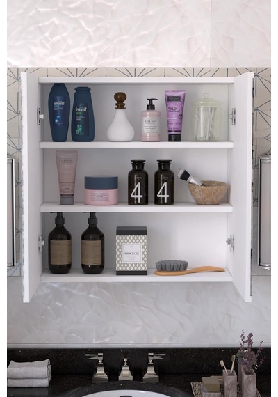 Balneo Çok Amaçlı Aynalı Banyo Dolabı - Beyaz