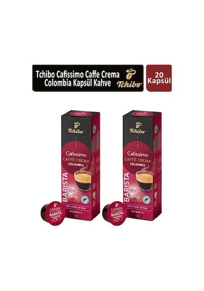 Tchibo Cafissimo Caffe Crema Colombia Kapsül Kahve 2 x 10'lu