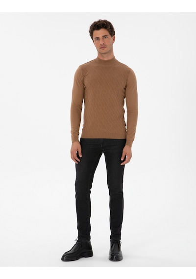 Pierre Cardin Erkek Camel Melanj Kazak /triko 50318128-vr122 Camel Melanj