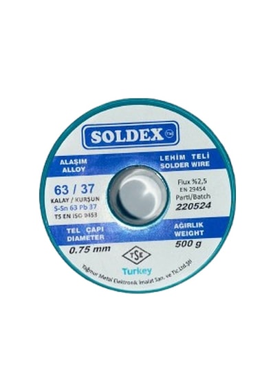 Lehim Teli 0.75mm 500gr Sn63 - Pb37 63/37