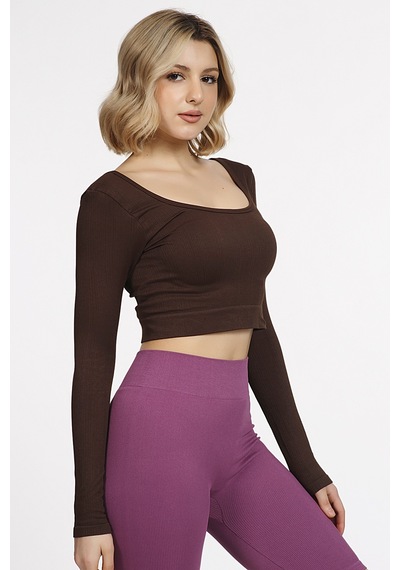 Doremi Seamless Straplez Uzun Kollu Fitilli Büstiyer 001