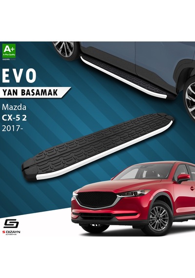 S-dizayn Mazda Cx-5 2 Evo Aluminyum Yan Basamak 183 Cm 2017 Üzeri
