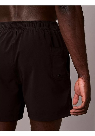 Calvin Klein Erkek Regular Fit Yanları Logo Şeritli Siyah Deniz Şortu Lv00n61002-ub1-13506 Siyah