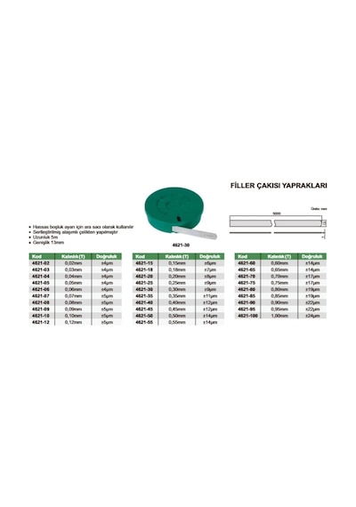 İnsize 4621-02 Filler Çakısı Yaprağı