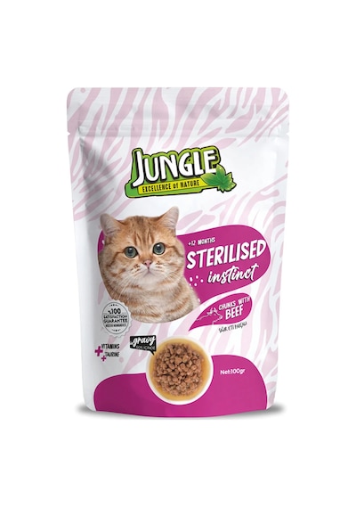 Jungle Kedi Pouch Kısır Sığıt Etli