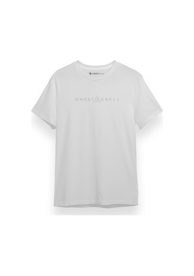 Ghost In The Shell Anime White Logo Beyaz Kısa Kol Erkek Tshirt 001