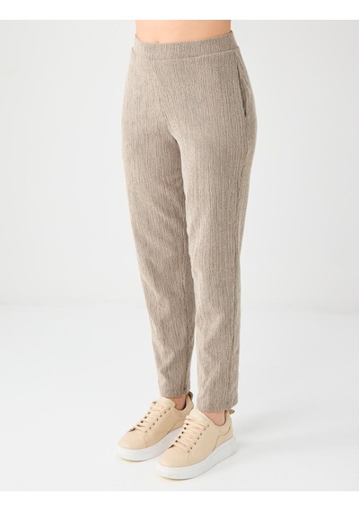 Jimmy Key Vizon Normal Bel Normal Paça Beli Lastikli Örme Pantolon 5ww186139927