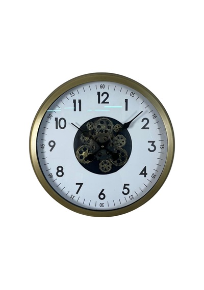 Vintage 60 Cm Çarklı Modern Duvar Saati Eskitme
