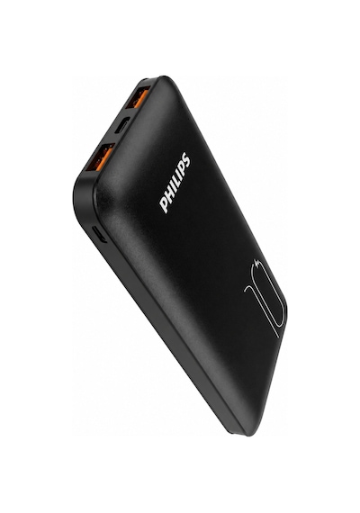 Philips DLP6812CB/69 10.000 mAh QC 3.0 Type-C - 2x USB-A Powerbank Siyah