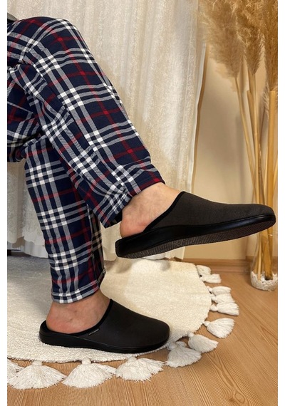 Erkek Desenli Cepli Lastikli Bel Pijama Altı Koyu Laci Koyu Lacivert