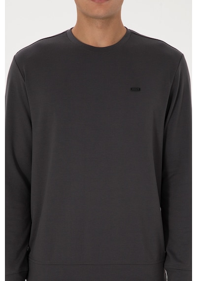 U.S. Polo Assn. Erkek Regular Fit Bisiklet Yaka Gri Sweatshirt 50315483-VR024