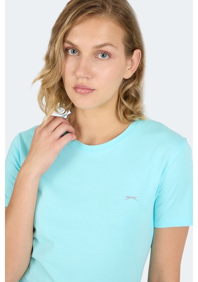 Slazenger Kornelı I Kadın Slim Fit Açık Yeşil Tişört Açık Yeşil