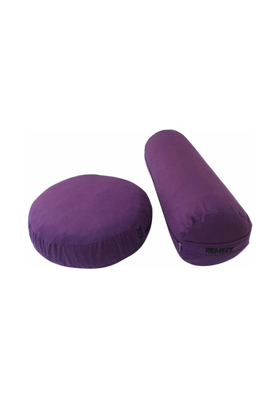 Mor Bolster & Meditasyon Yoga Minderi Set