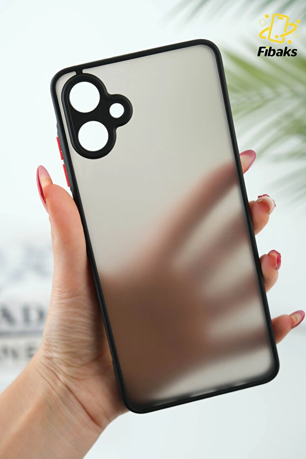 Fibaks Galaxy A06 Uyumlu Kılıf Mat Parmak Izi Yapmaz Kamera Korumalı Renkli Tuşlu Sert Silikon