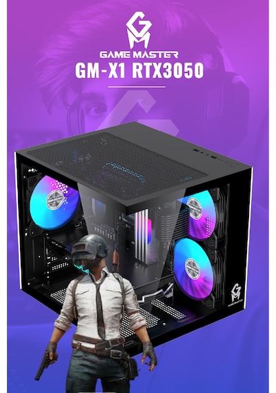 Game Master GM-X1 R5-5500 16 GB 512 GB M.2 SSD 6 GB RTX3050 Free Dos Masaüstü Oyuncu Bilgisayarı