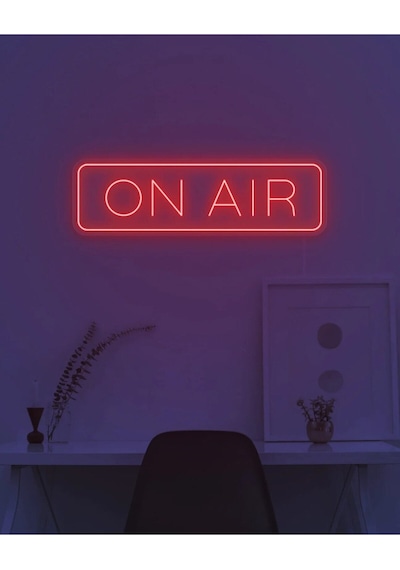 On Aır Yazılı Neon Tabela Kırmızı