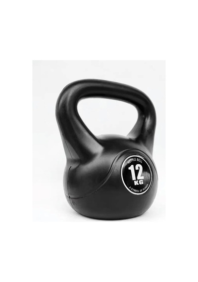 12 Kg Çaydanlık Tipi Dambıl Kettlebell Ağırlık Siyah Tek Ebat