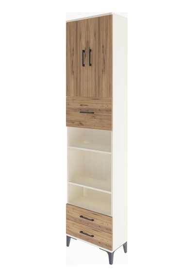 Arges Dolap 5 Raflı 3 Çekmeceli 2 Kapaklı 60x30x243 Aytaşı-çam Aytası