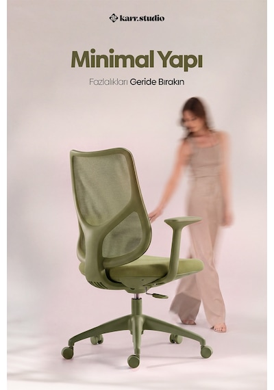Seul Ergonomik Çalışma Sandalyesi - Yeşil
