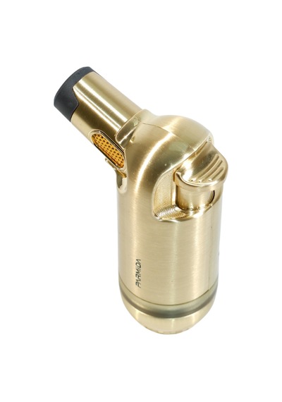 Parmida 3 Torch Pürmüz Gold Masa Tipi Metal Puro Çakmağı - Tr9240