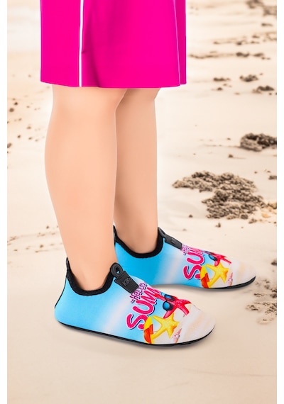 Kiko Kids Summer Havuz Plaj Kız Çocuk Deniz Ayakkabısı 7531 Mavi Mavi