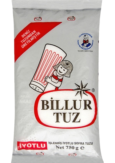 Billur Tuz İyotlu Sofra Tuzu 750 G X 6 Adet - Ekonomik Avantajlı Paket Sofralık Rafine Tuz