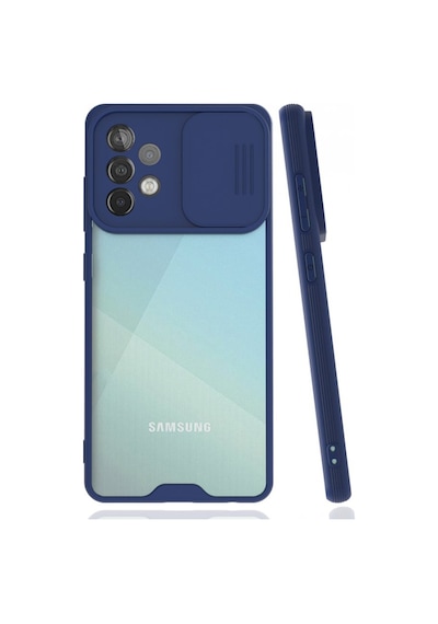Nettech Samsung Galaxy A72 Uyumlu Platin Kamera Kızaklı Arka