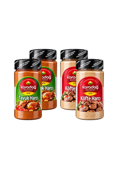 Karadağ Baharat Tavuk Ve Köfte Harcı 4 Lü Set