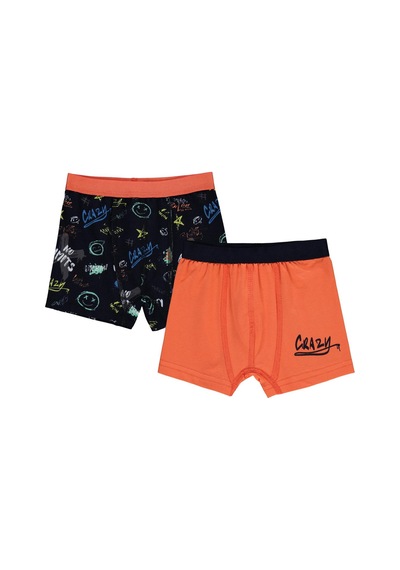Civil Boys Erkek Çocuk 2'li Boxer Set 2-10 Yaş - Standart D2334553824W1
