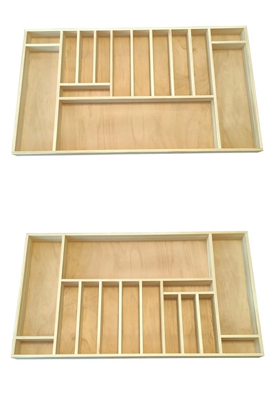 Kaşıklık 80x45 Cm. Mutfak Çekmece Düzenleyici Organizer Ahşap Kaşıklık