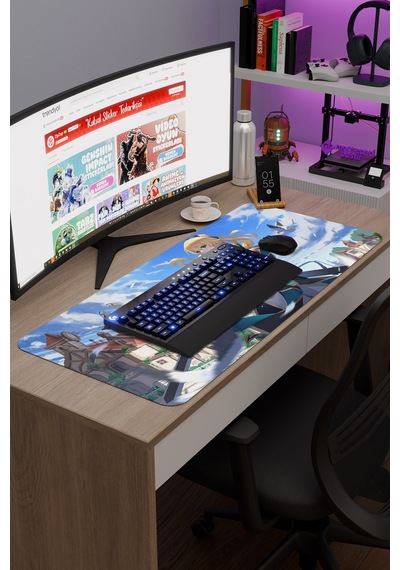 Jean Genshin Impact Anime Gacha V3 - 90x40 Xxl Gaming Mouse Pad Fare Altlığı