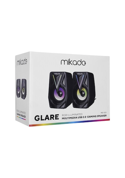 Hepsi Mıkado Md-s23 Glare 6w 1+1 Masaüstü Rgb Aydınlatma Usb Siyah Kasa Speaker 1923 Najmaddin