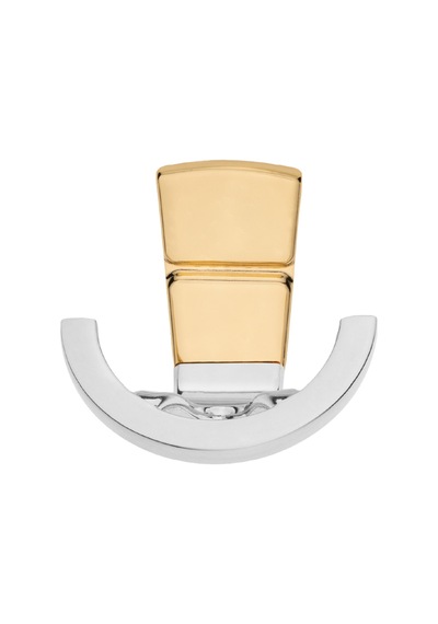 Tivist Lüks Askı, Metal, Vestiyer Askı, 123 Gr, Dolap Askılık, Duvar Askılığı, Krom Altın Vidalı