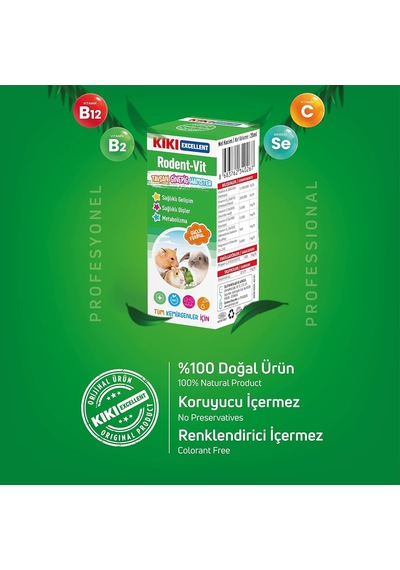 Kıkı Excellent Kemirgen Rodent-vit 25 Ml. Kg101