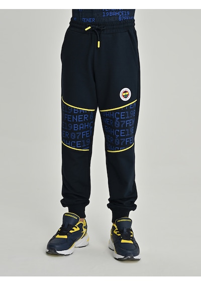 Fenerbahçe Lacivert Tribün Fb 1907 Pattern Çocuk Tek Alt Fb Laci Yeni