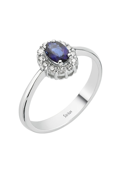 Sirius Pırlanta Ve Oval Safir Taşlı Anturaj Yüzük 0817R0126